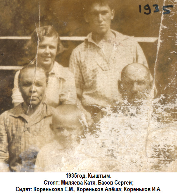 1935 год. Кыштым. Катина семья